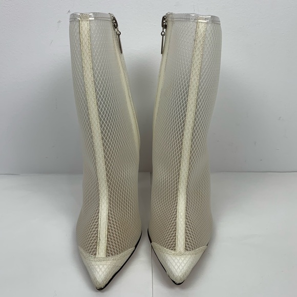 NEW Schutz Augustine Booties in Transparent White - Picture 2 of 5